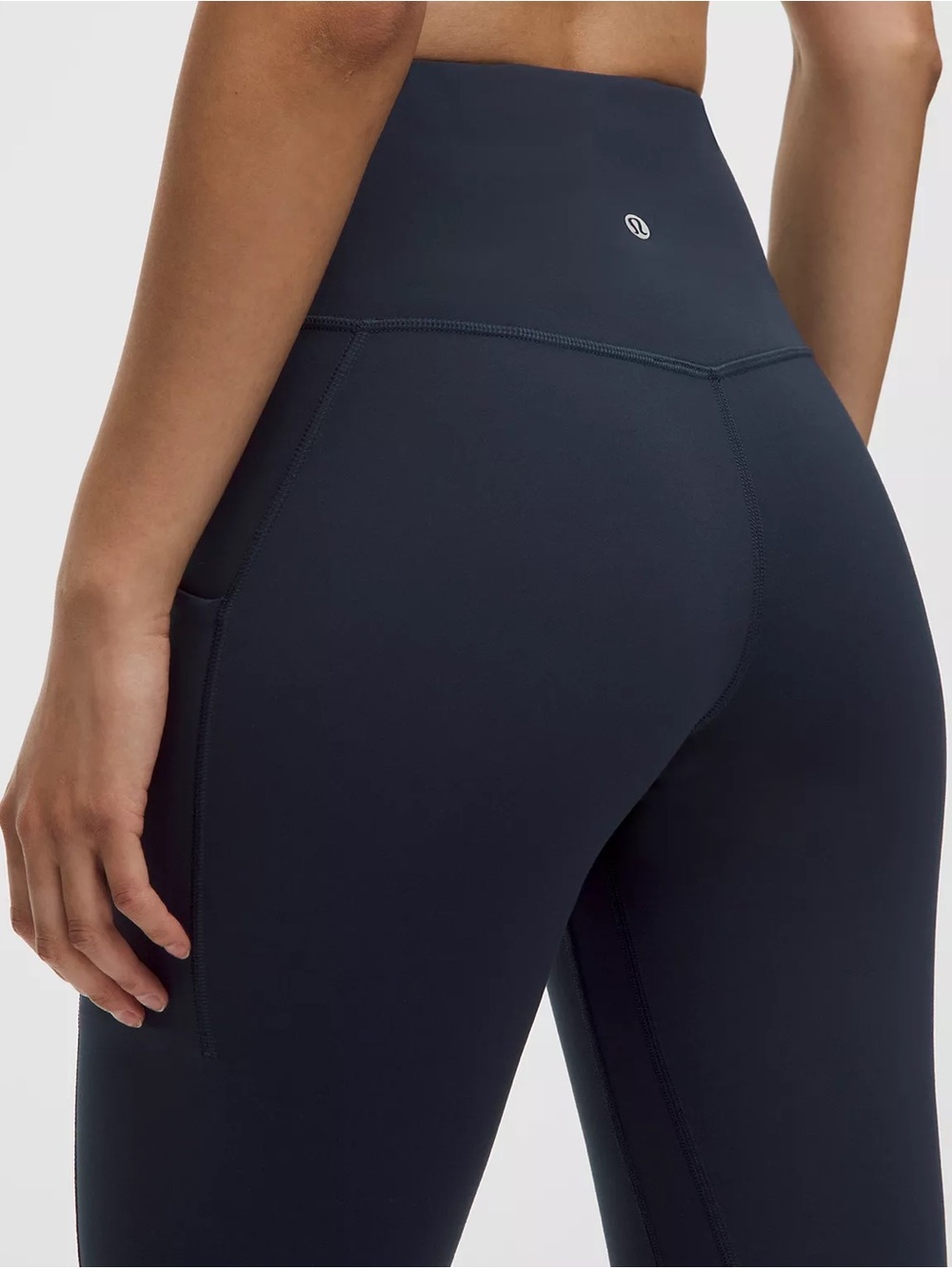 lululemon athletica High-Rise Dark Navy Leggings with Side Pockets 10